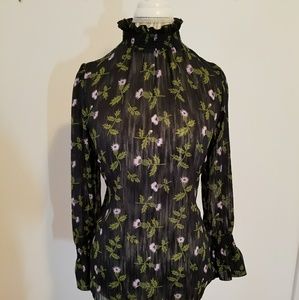 Floral Sheer Blouse